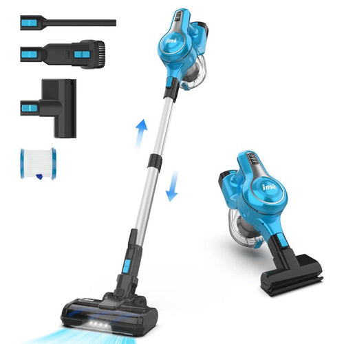 Powerful INSE Cordless Vacuum Cleaner - 30Kpa Suction, 300W Motor, 8-in-1 Versatility for Pet Hair and Home Cleaning